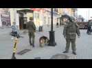 Police presence in Russia's Yekaterinburg ahead of pro-Navalny protest