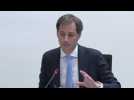"Travailler sur base de la confiance plutôt que via un label 'covid safe'" selon Alexander De Croo
