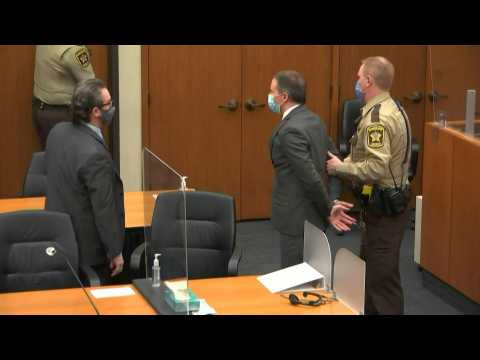 Derek Chauvin taken away in handcuffs after guilty verdict