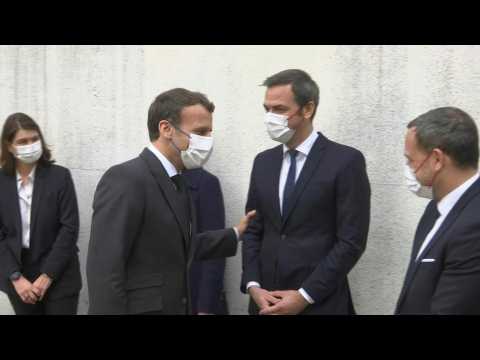 Emmanuel Macron visits child psychiatry centre in northeastern France