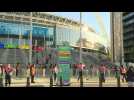 Fans return to Wembley for first time since lockdown