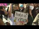 New York protesters gather against Asian hate crime