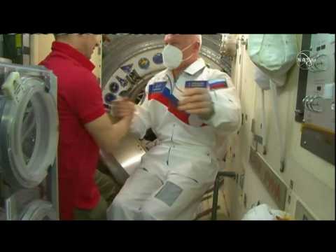 Three-man crew enters ISS after flight honouring Gagarin