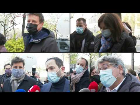 Meeting of left-wing leaders in Paris: images of arrivals