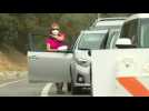 Los Angeles: people line up in their cars to get tested for coronavirus