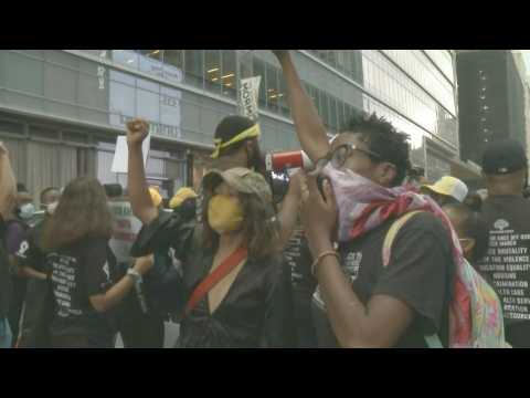 Protesters march against police brutality in New York