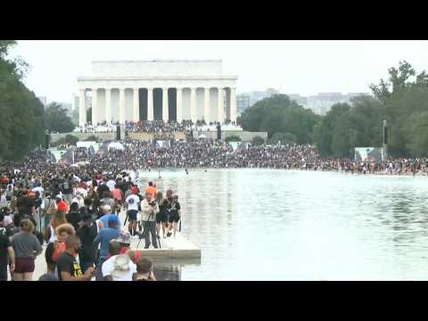 Thousands gather in US capital for mass anti-racism march