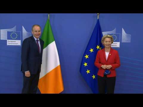 EU chief welcomes Irish Prime Minister to summit