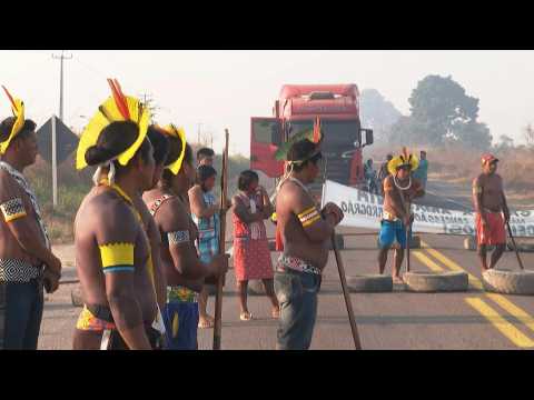 Brazil's Kayapo people block trans-Amazonian road to protest virus crisis, deforestation