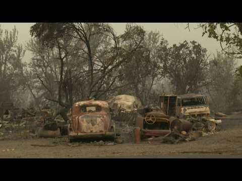 Almeda Fire destroys buildings and cars in Oregon