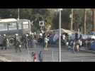 Police in Lesbos transfer migrants to camp after Moria fire