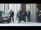 Catalan leader Quim Torra leaves court after case hearing