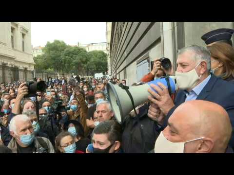 Hundreds protest French anti-Covid measures in Marseille