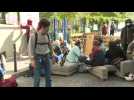 Young activists set up a "climate camp" in Paris
