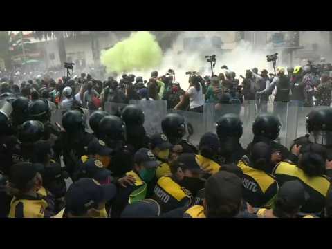 Protesters in Mexico City demand decriminalization of abortion
