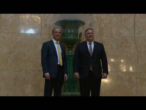 UK Foreign Secretary Raab welcomes US Secretary of State Pompeo