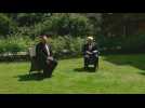 Johnson welcomes Pompeo in Downing Street garden