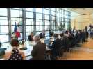 French ministers meet unions to discuss recovery plan