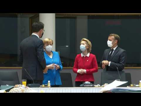 European leaders meet for 2nd day on recovery plan