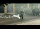 Lebanese protesters clash with security forces amid Macron visit