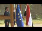 France's Macron arrives at Iraqi presidential palace on first Baghdad visit