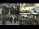 Demonstrators arrested, dispersed with water cannons at Chile's Plaza Italia