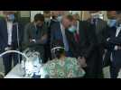 French PM Castex visits mask-producing workshop