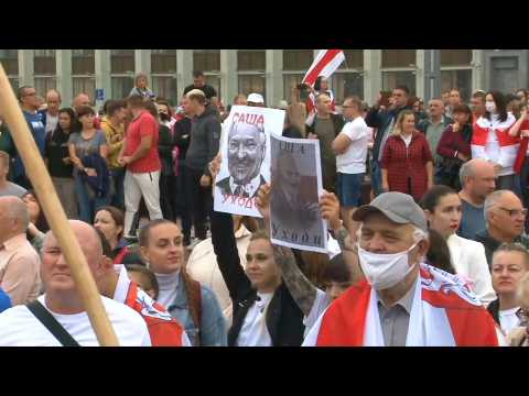 Belarus protesters demand Lukashenko's resignation