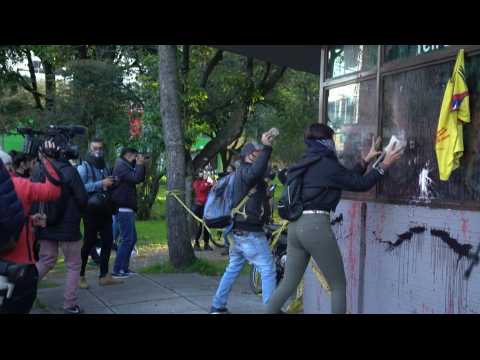 Colombia: protester after a man died in police detention