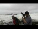 Typhoon Haishen hits South Korea with strong winds and large waves