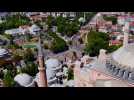 Crowds gather at Hagia Sophia for first Friday prayer since mosque reconversion