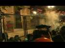 Tear gas fired as protesters try to break down courthouse fence in Portland