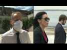 Lawyers arrive before trial of Chilean accused of murdering Japanese ex
