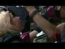Portland protesters receive medical attention after being teargassed