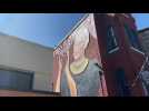 Huge mural of Ruth Bader Ginsburg in Washington, DC