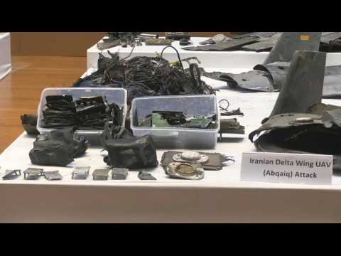 Saudi Arabia displays weapons used in attacks on oil facilities