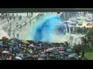 Hong Kong police fire tear gas, water cannon at protesters