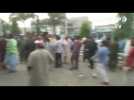 Injured people arrive at Pakistan hospital following 5.8 earthquake