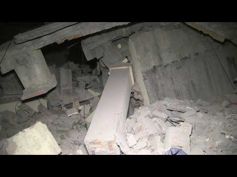 Car-sized crack in road, building damage after 5.2 quake in Pakistan