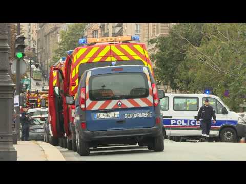 Knife attacker shot dead after injuring 2 at Paris police HQ