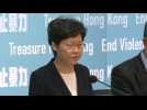 Hong Kong leader announces ban on protester face masks