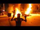 Anti-government protesters clash with Iraqi security forces in Karbala