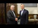 Argentina's president-elect meets with outgoing president
