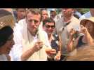 France's Macron picnics on Indian Ocean island