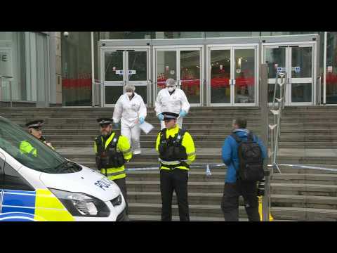 Police at site of stabbing at Manchester shopping centre