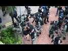 Hong Kong police make arrests as small flashmob protests erupt