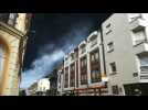 Thick smoke in Northern France after chemical plant fire