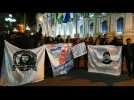 Evo Morales supporters celebrate alleged electoral win