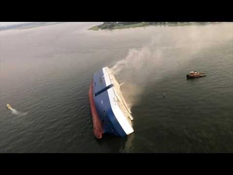 US Coast Guard searching for missing crew of Golden Ray cargo ship