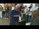 Portuguese Prime Minister Antonio Costa casts his vote in parliamentary elections